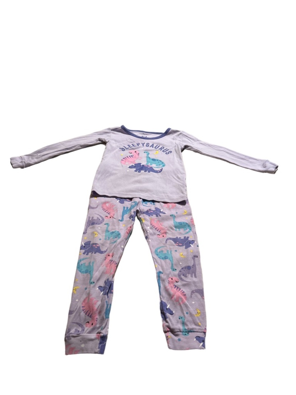 Children's Place Purple Dinosaur Print Pyjamas Size 3T